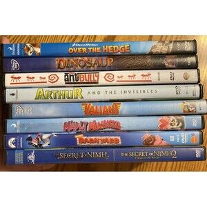 Lot Of 8 DVDs Children’s Animated Adventure Movies